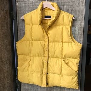 Lands End down vest - yellow - COZY